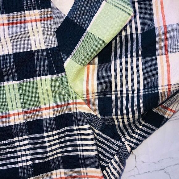 𝅺EUC Mens Small Brooks Brothers Red Fleece 1/4 Button LS Plaid Shirt - Picture 4 of 10